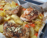 Foto del paso 4 de la receta: Merluza con gambas y ajo
