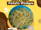 Black Pepper Potato Wedges