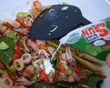 Foto langkah ke 4 dari resep Nasi Bakar Cumi Asin.