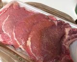 A picture of step 1 of Pan fried pork chops.