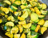 A picture of step 2 of Zucchini with garlic and dill as a side dish.