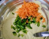 A picture of step 2 of Moong Dal, Veggies Idlis.
