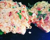 A picture of step 3 of Maggi Magical Toast.