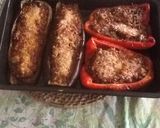 Foto del paso 6 de la receta: Pimiento y berenjena rellenos gratinados