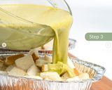 Foto langkah ke 5 dari resep Matcha Steam Bread Pudding.