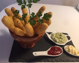 Foto del paso 8 de la receta: Palitos de Papas crujientes con queso y jamón