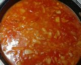 Lecsós gersli, húsgombóckákkal..🍅🌶 recept fázis 6 fotója