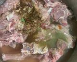 A picture of step 1 of Grilled mutton chops dipped in herb and lemon peri peri sauce.