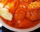 Húsgombóc paradicsommártásban főtt burgonyával recept fázis 3 fotója