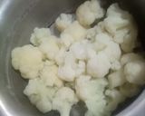 A picture of step 1 of Aloo gobhi pav bhaji.
