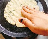 A picture of step 4 of Jowar methi thepla (Sindhi style jowar methi dhoda).