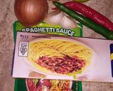 Foto langkah ke 1 dari resep Spaghetti Saus Instan.