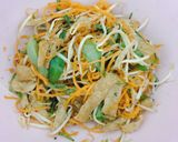 Hình bước làm 2 của món Cơm gà xé chay