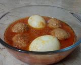 A picture of step 6 of Turkay walay chawal.
