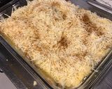 Une image de l'étape 4 de Gratin de polenta, champignons, bœuf, poivrons et emmental façon hachis Parmentier.
