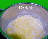 Hình bước làm 1 của món Xôi bắp đậu xanh hành phi