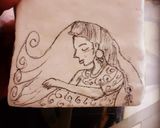 A picture of step 6 of Mehndi n Nikah Themed Cake.