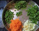 A picture of step 1 of Cornmeal Dhokla.