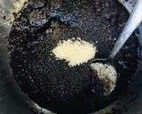 A picture of step 3 of Grass Jelly with Fresh Milk, Honey, and Coconut Milk.