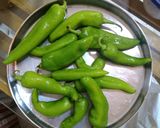 A picture of step 1 of Mirchi pickle.