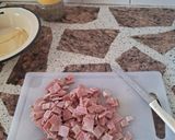 Foto del paso 1 de la receta: Tarta de cebollas y queso con panceta