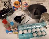 A picture of step 1 of Nine Egg Pound Cake.