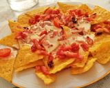 A picture of step 9 of Nacho Dip with Bacon and Melted Manchego Cheese.
