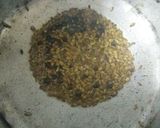 A picture of step 1 of Sandel wood leaves Tamboli.