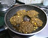 A picture of step 3 of Spinach Kabab.