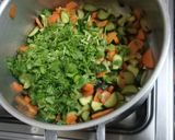 A picture of step 5 of #weekly jikoni challenge sauted vegetables and fried rice.