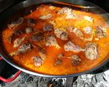 Foto del paso 14 de la receta Paella mixta de conejo y marisco en barbacoa