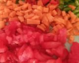 صورة لخطوة 1 من وصفة غراتان القرنبيط بالخضار 🫑🍗🌶🧅🥕