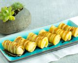 Hình bước làm 5 của món Bánh crepe chuối ngào đường