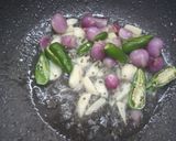 A picture of step 2 of Kerala Red Spinach Stir Fry.