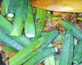 A picture of step 10 of Tamil Style Stir Fried Okra.