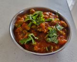 A picture of step 3 of Green chana nu punjabi shak.
