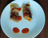 A picture of step 8 of Stuffed moong dal wrap.