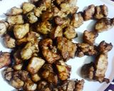 A picture of step 5 of Chilli Chicken with Fried rice.