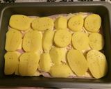 A picture of step 3 of Layered potatoes.