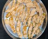 A picture of step 3 of Healthy karela pakoda.