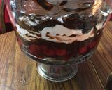 A picture of step 4 of Black Forest Trifle.