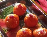 A picture of step 6 of Papaya laddu.