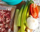 Tejszínes, póréhagymás, gombás pulykamell recept fázis 1 fotója