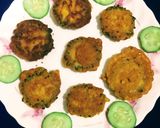 A picture of step 5 of Bitter Gourd Fritters.
