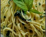 Foto langkah ke 4 dari resep Spaghetti Bayam (Sarapan Keluarga Hari 5).