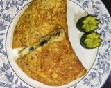A picture of step 10 of Fluffy Cheese Omelette With Black olives 😋🥚🍽️.