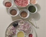 A picture of step 1 of Seekh kabab.