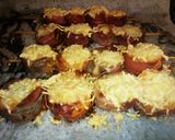 Foto del paso 5 de la receta Brochetas Gratinadas de Boniato y Patata Vitelotte con Serrano