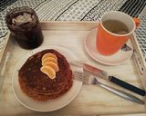 A picture of step 3 of Oat and Banana Pancakes (Egg-Free).