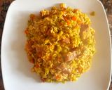 Foto del paso 4 de la receta: Guiso de arroz, arvejas y jamón crudo 👨‍🍳👨‍🍳